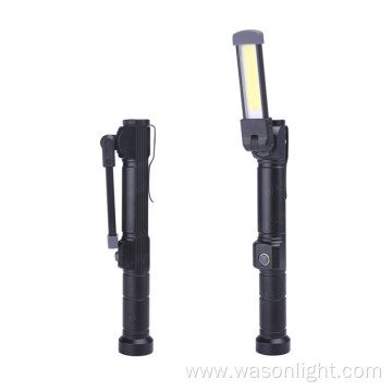 3*AA Pocket Clip Rotatable COB Working Light